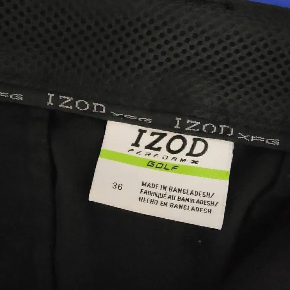 IZOD Perform x Golf Cargo Shorts Black 36